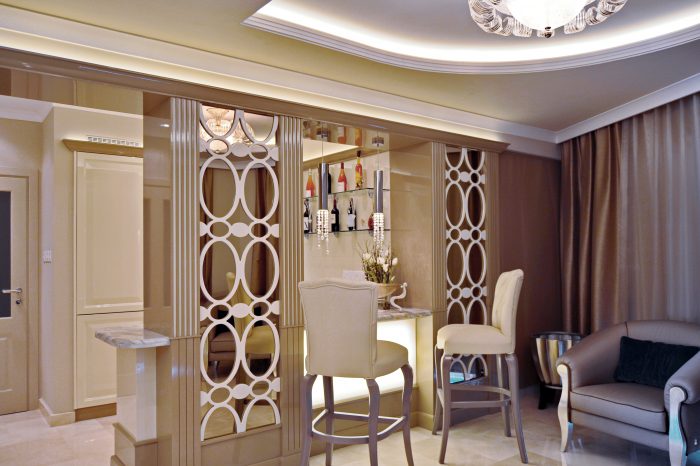 Bar decorative panels