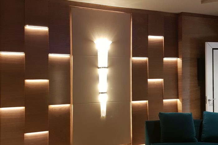 Wall design for home cinema room